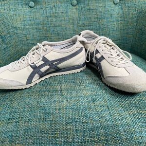 Onitsuka Tiger MEXICO 66 White and Blue Gray Sneakers